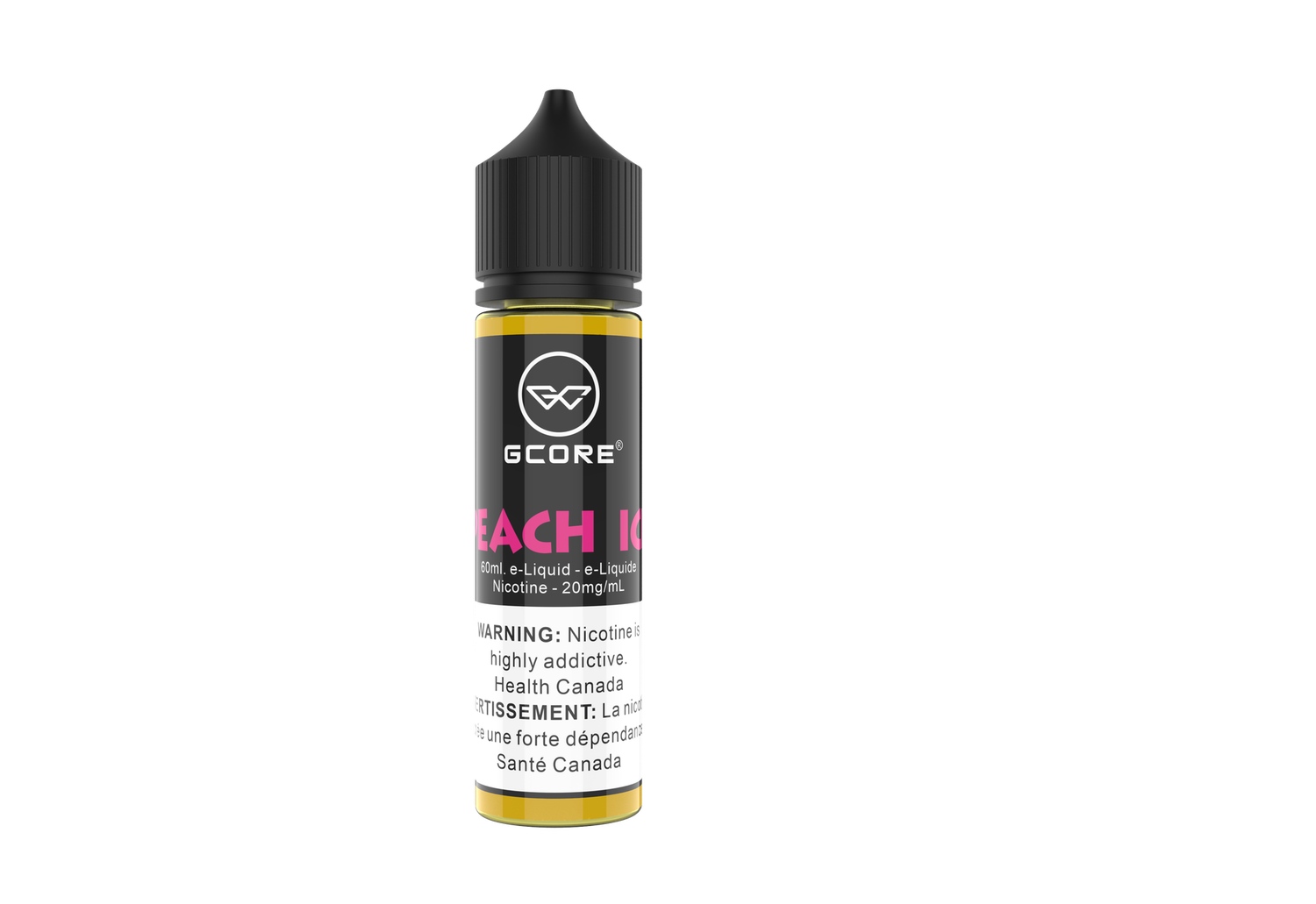 Peach Ice by Gcore Salt, Nicotine: 20mg, Size: 60ml