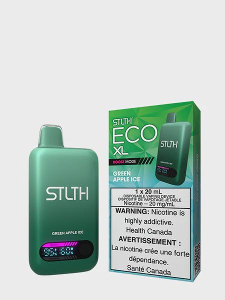 Green Apple Ice - STLTH Eco XL Disposable, Nicotine: 20mg