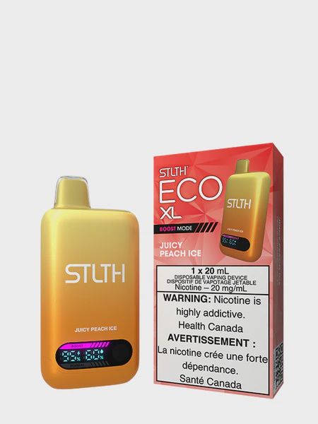 Juicy Peach Ice - STLTH Eco XL Disposable, Nicotine: 20mg