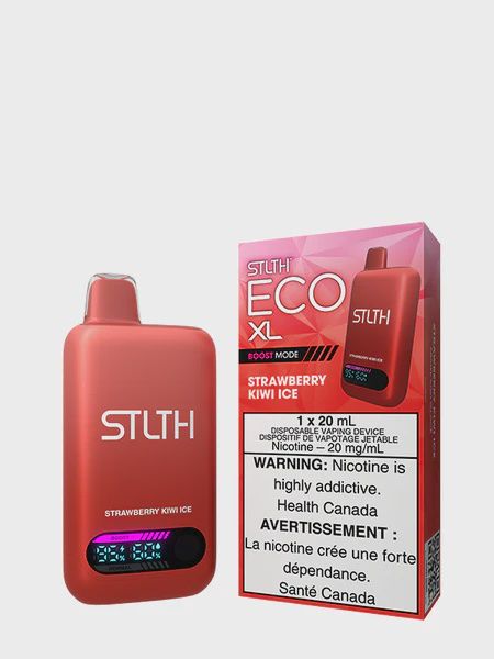 Strawberry Kiwi Ice - STLTH Eco XL Disposable, Nicotine: 20mg