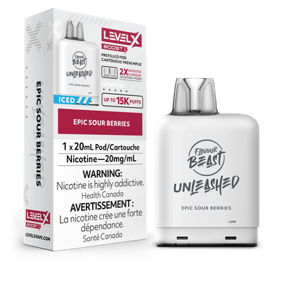 Epic Sour Berries Flavour Beast Unleashed Level X Boost Pod