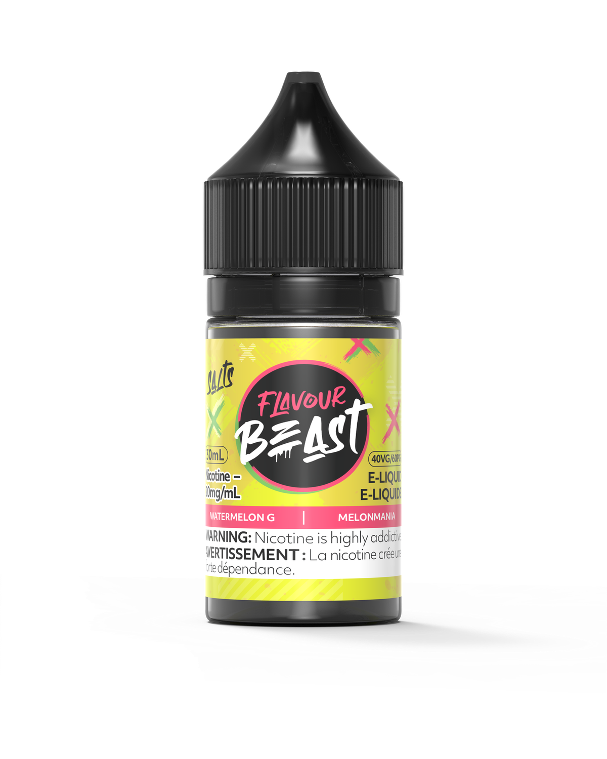 Watermelon G by Flavour Beast Salt, Nicotine: 20mg, Size: 30ml