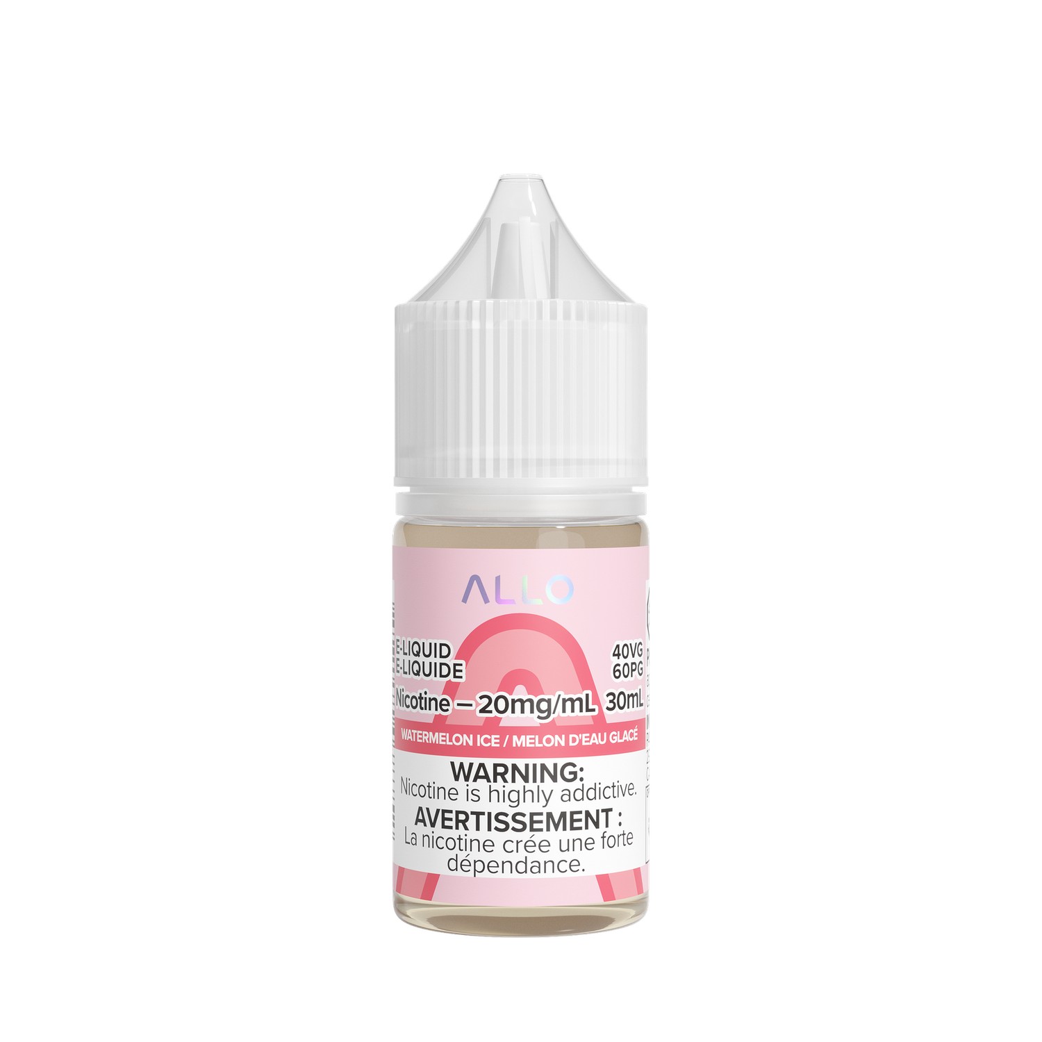 Watermelon Ice by Allo Salts, Nicotine: 20mg, Size: 30ml