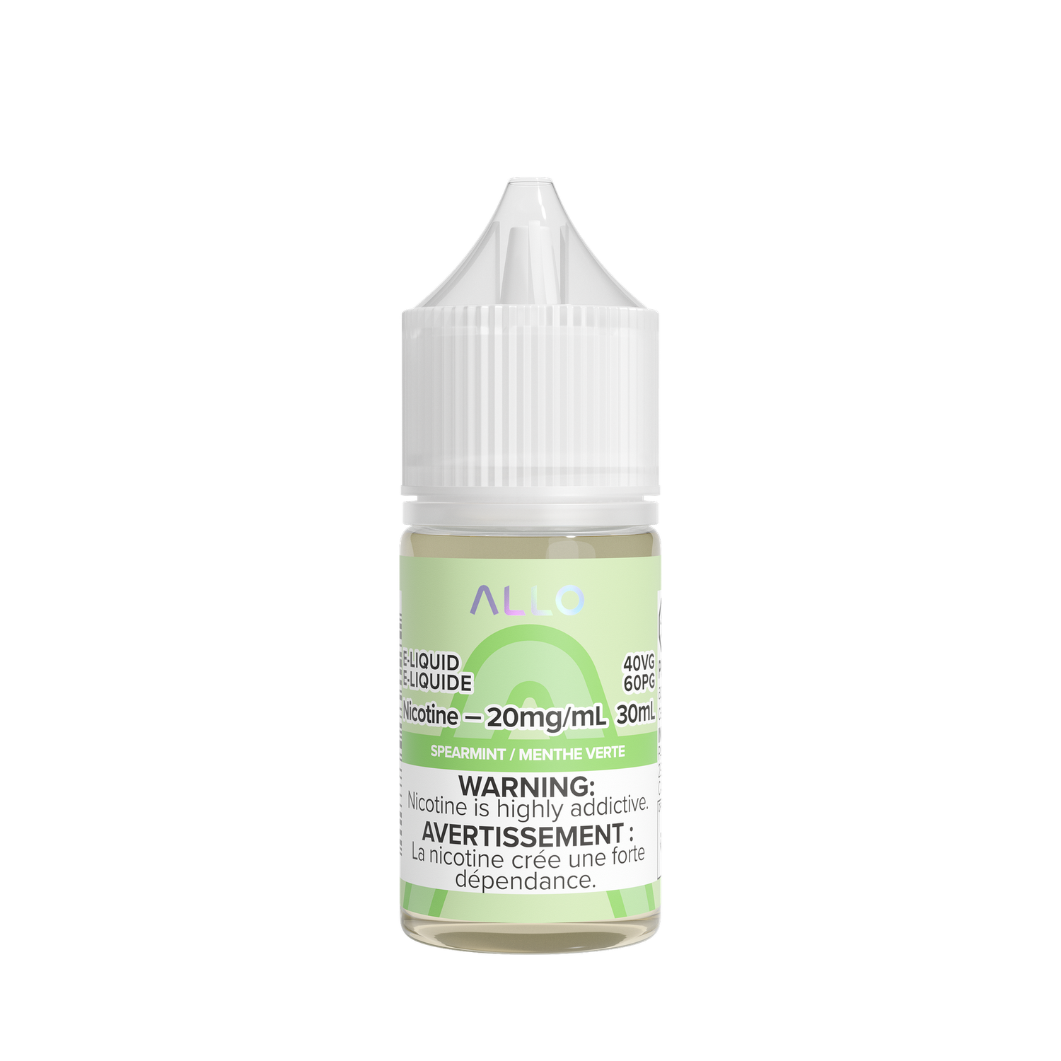 Spearmint by Allo Salts, Nicotine: 20mg, Size: 30ml