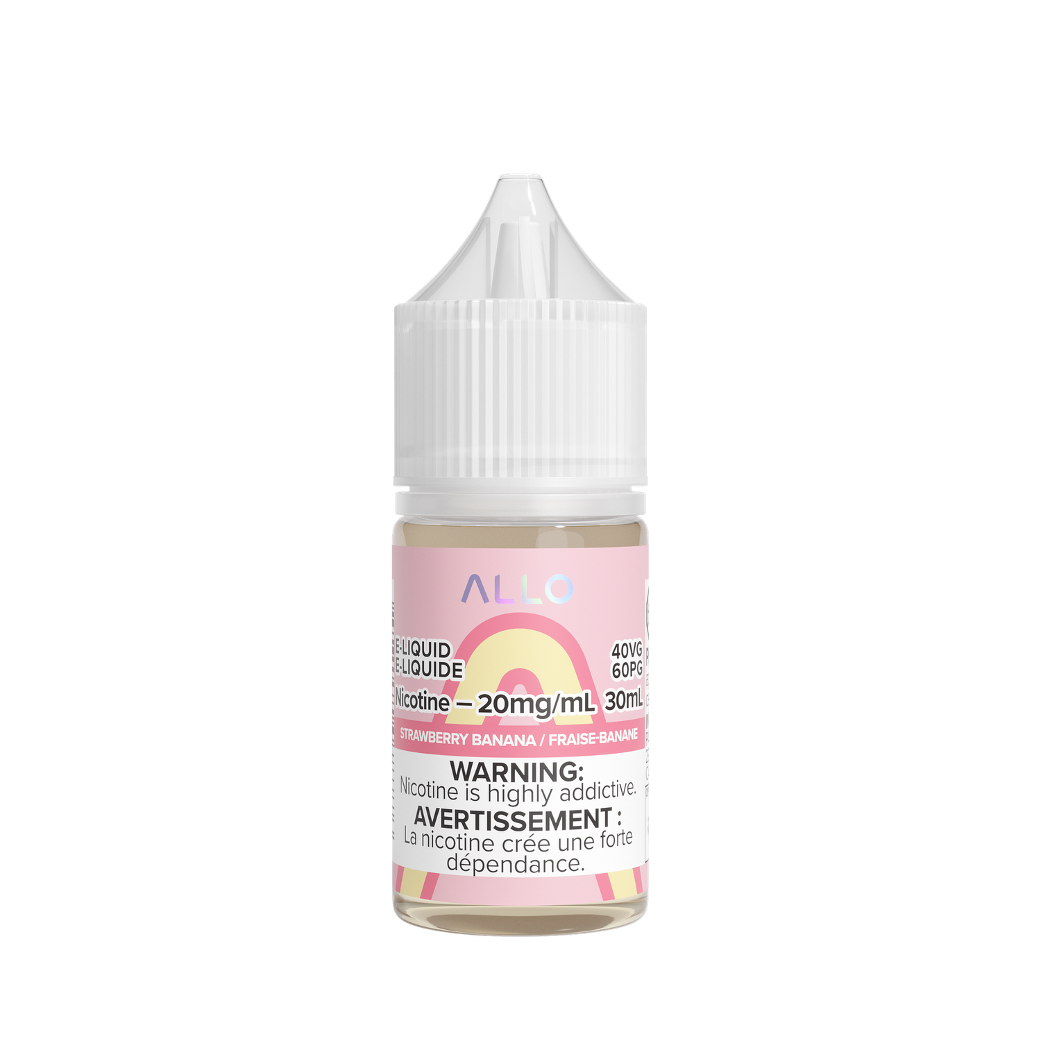 Strawberry Banana by Allo Salts, Nicotine: 20mg, Size: 30ml