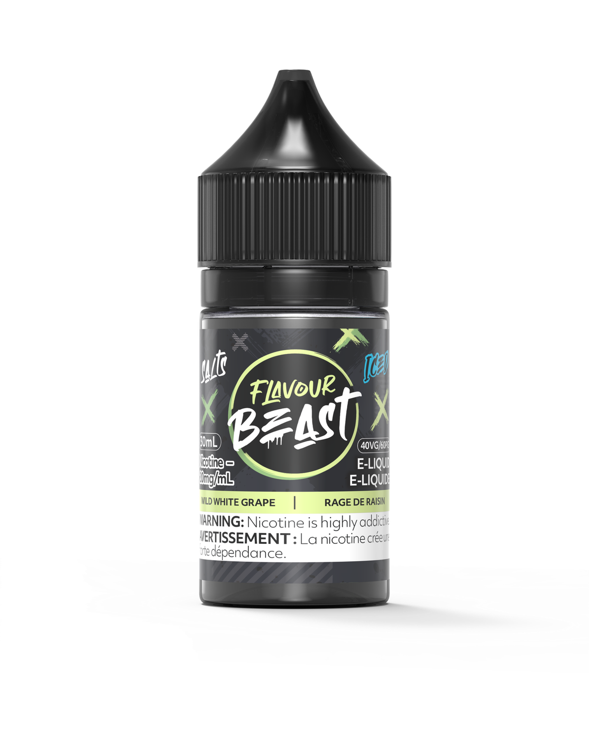 Wild White Grape Iced by Flavour Beast Salt, Nicotine: 20mg, Size: 30ml