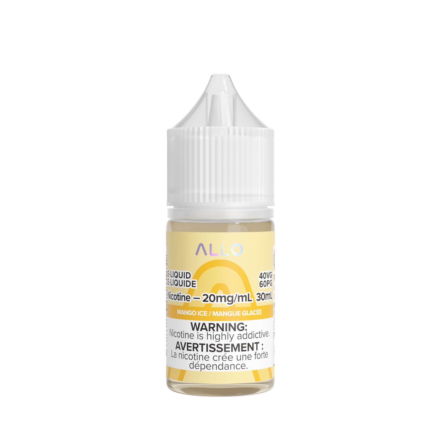 Mango Ice by Allo Salts, Nicotine: 20mg, Size: 30ml