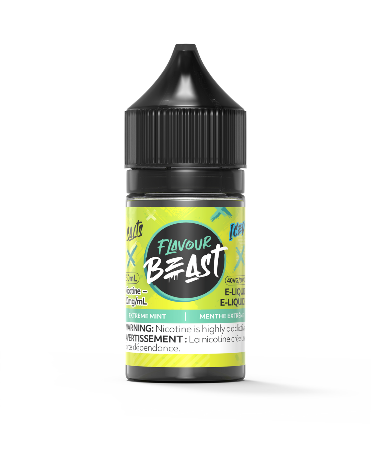 Extreme Mint Iced by Flavour Beast Salt, Nicotine: 20mg, Size: 30ml