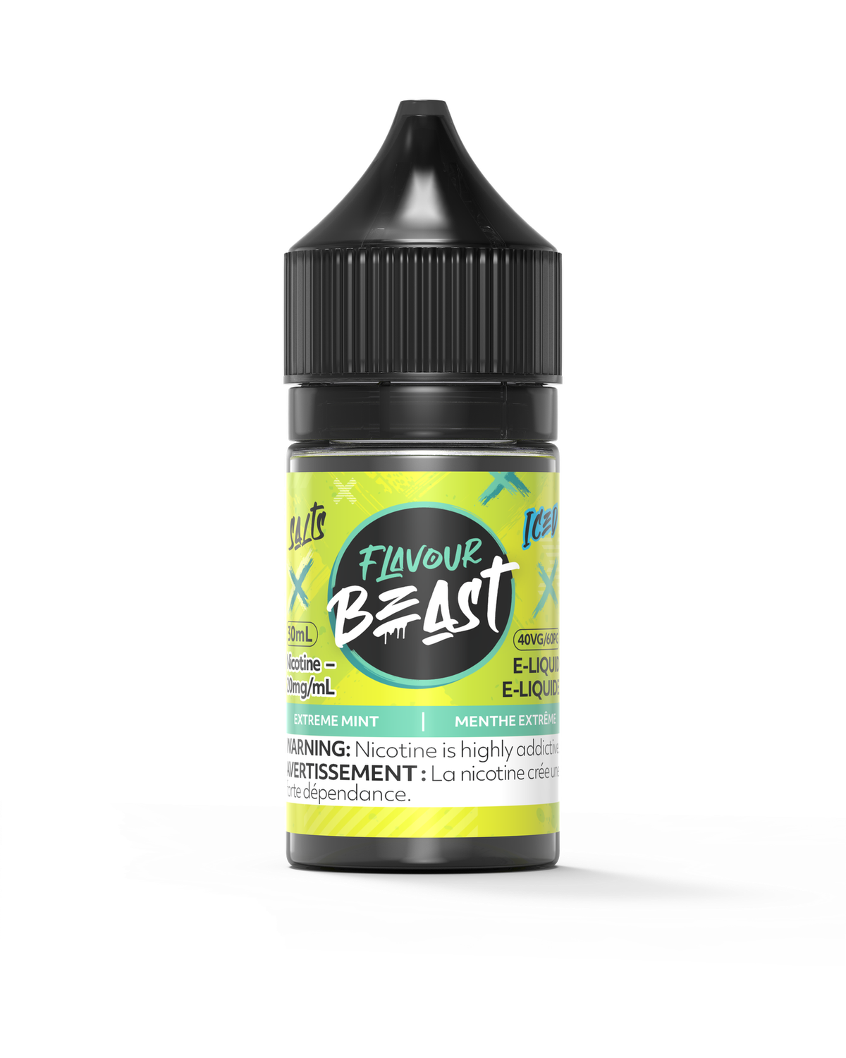 Extreme Mint Iced by Flavour Beast Salt, Nicotine: 20mg, Size: 30ml