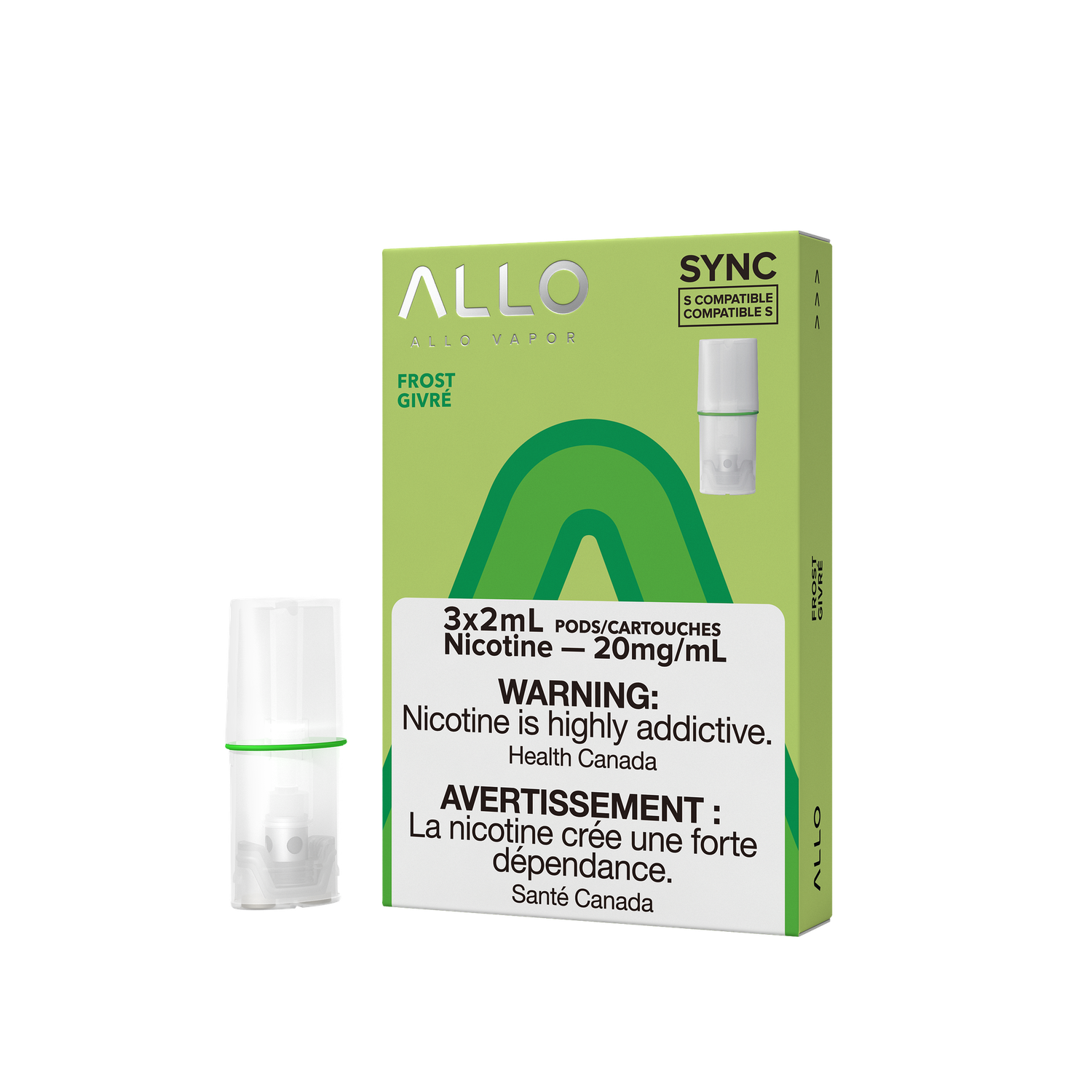 Frost Allo Sync Pods (S-Compatible), Nicotine: 20mg