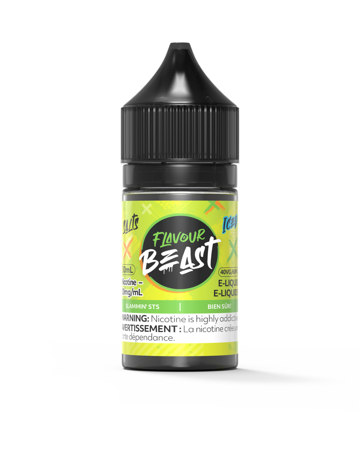 Slammin' STS Iced by Flavour Beast Salt, Nicotine: 20mg, Size: 30ml