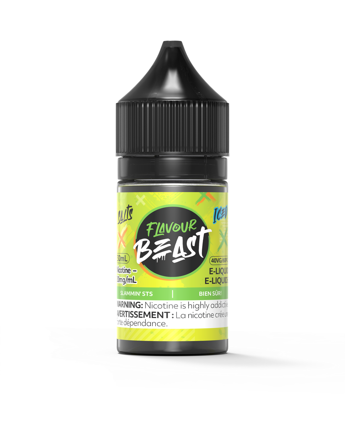 Slammin' STS Iced by Flavour Beast Salt, Nicotine: 20mg, Size: 30ml