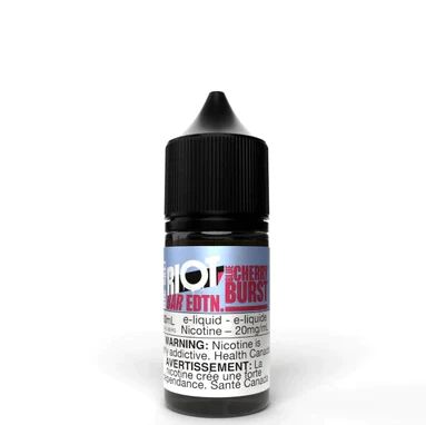 Blue Cherry Burst by Riot Bar Salt, Nicotine: 10mg, Size: 30ml