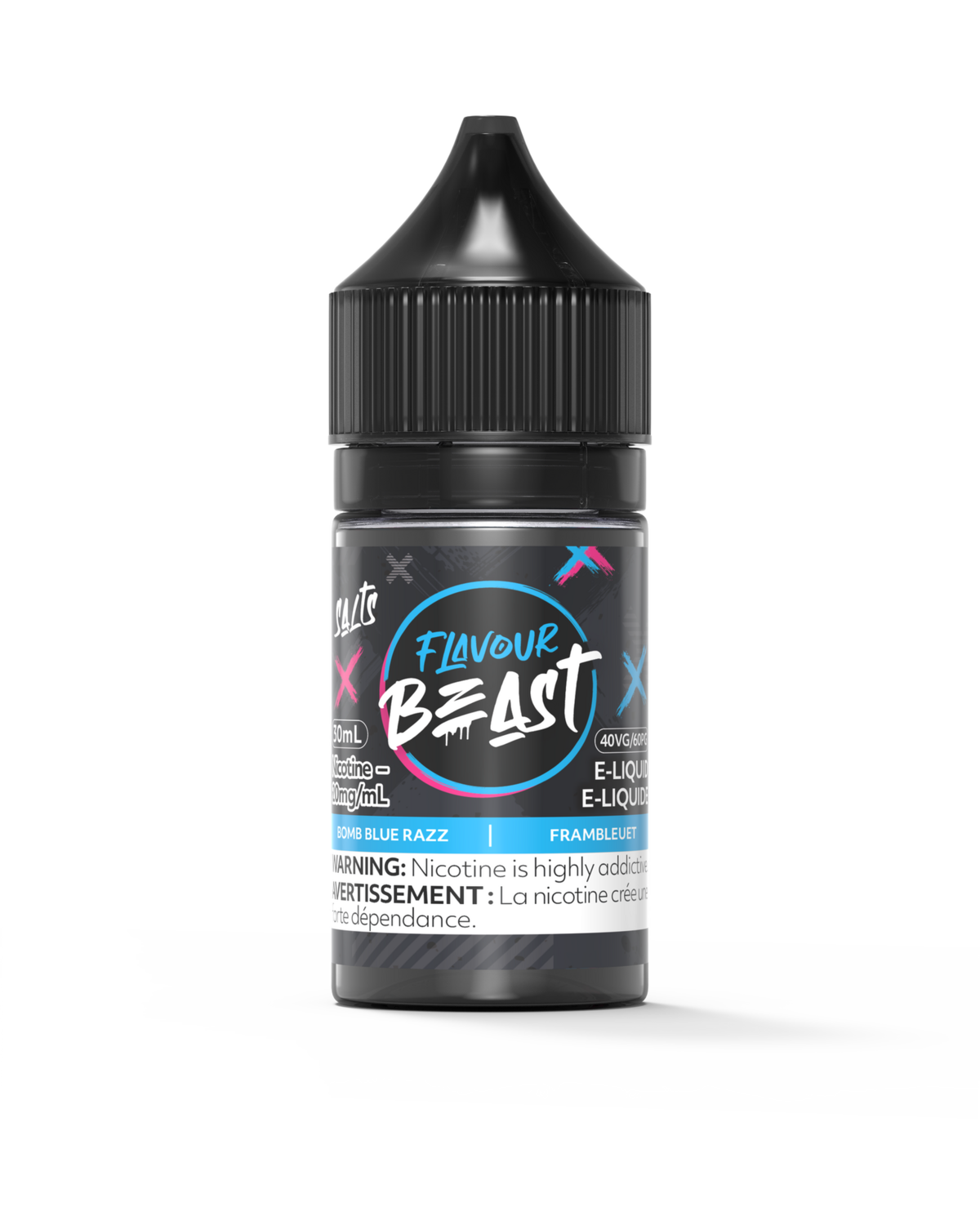 Bomb Blue Razz by Flavour Beast Salt, Nicotine: 20mg, Size: 30ml