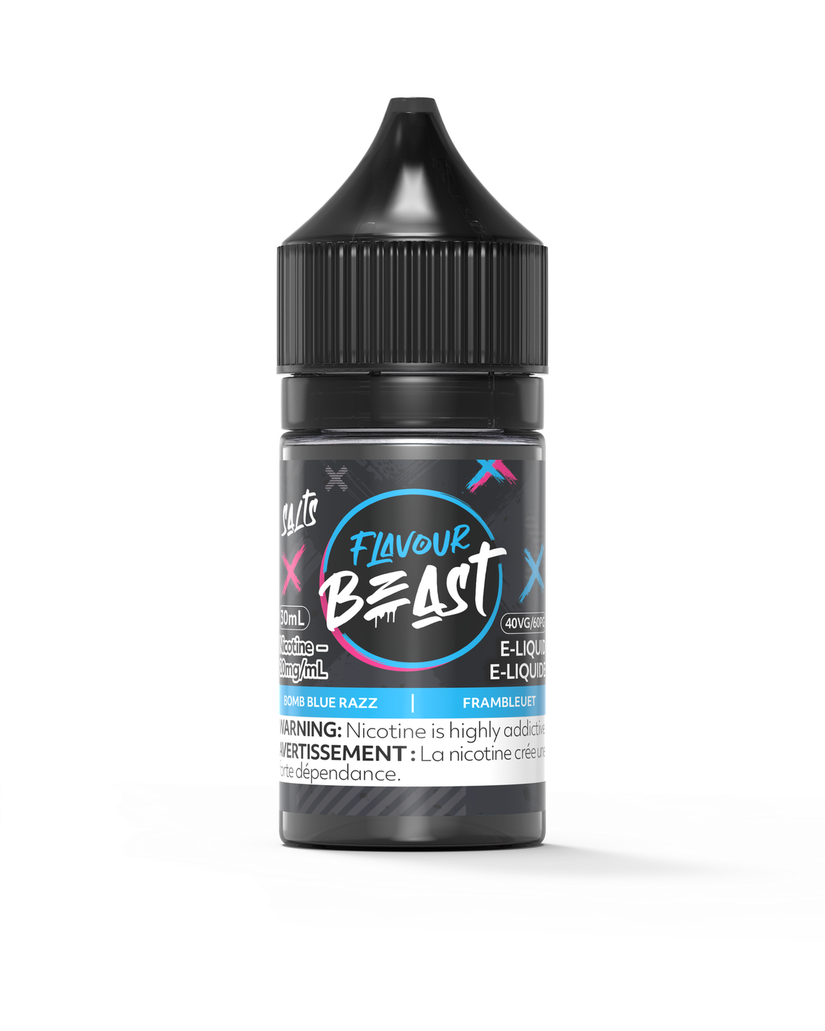 Bomb Blue Razz by Flavour Beast Salt, Nicotine: 20mg, Size: 30ml