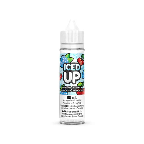 Blue Razz Cherry Ice by Iced Up, Nicotine: 6mg, Size: 60ml