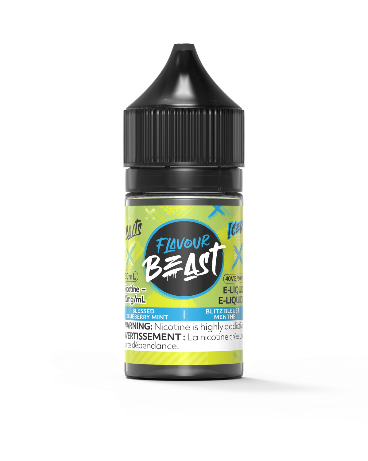 Blessed Blueberry Mint Iced by Flavour Beast Salt, Nicotine: 20mg, Size: 30ml