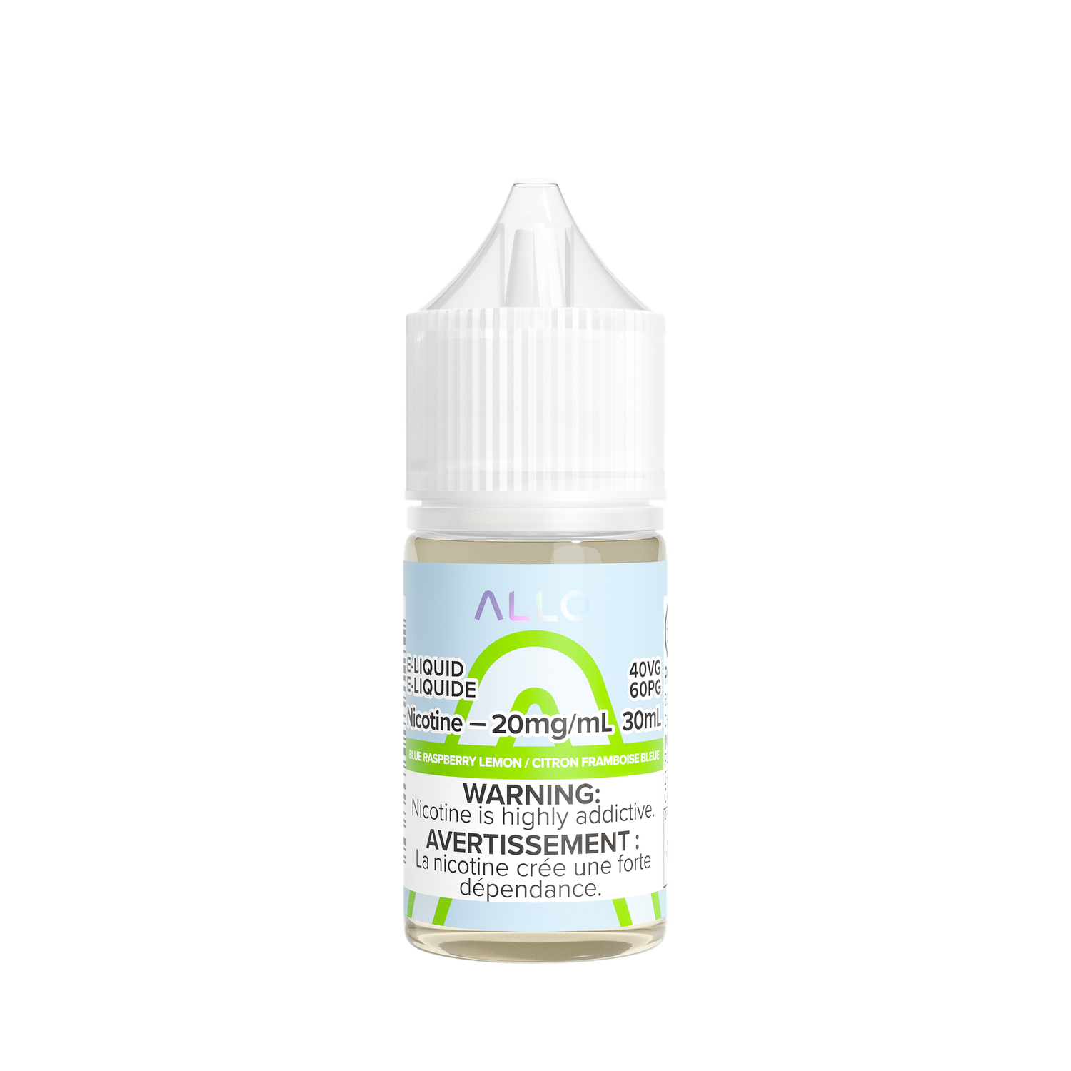 Blue Raspberry Lemon by Allo Salts, Nicotine: 20mg, Size: 30ml