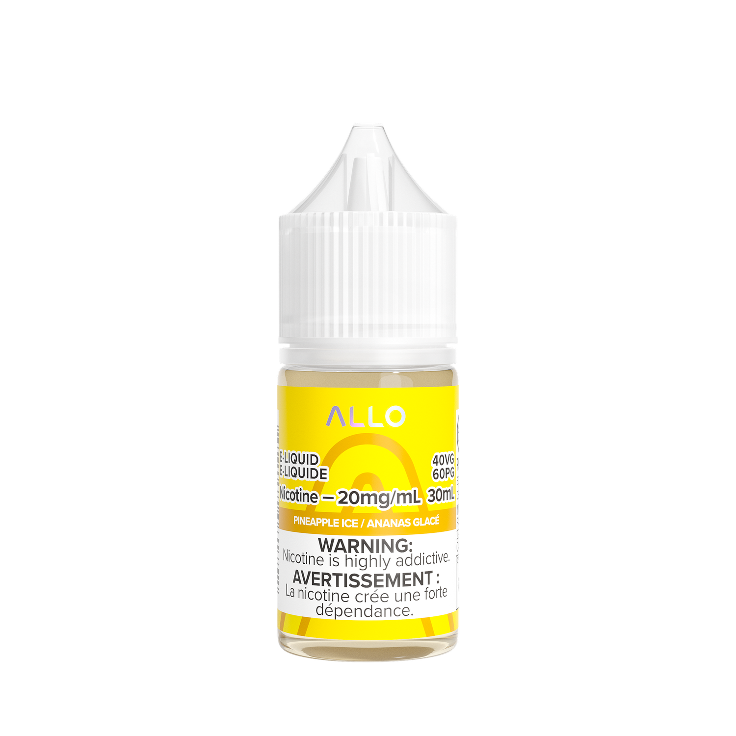 Pineapple Ice by Allo Salts, Nicotine: 20mg, Size: 30ml