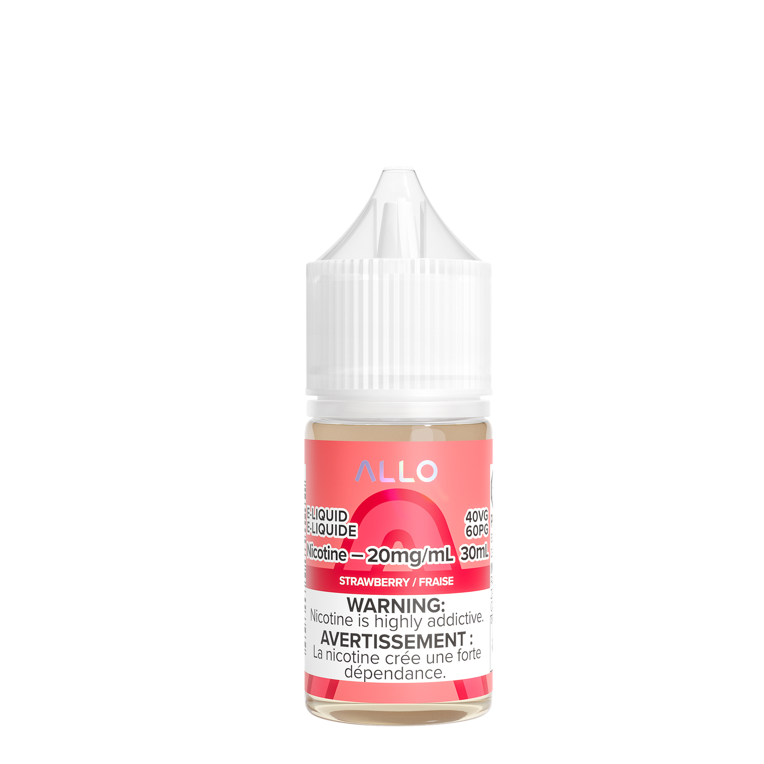 Strawberry by Allo Salts, Nicotine: 20mg, Size: 30ml