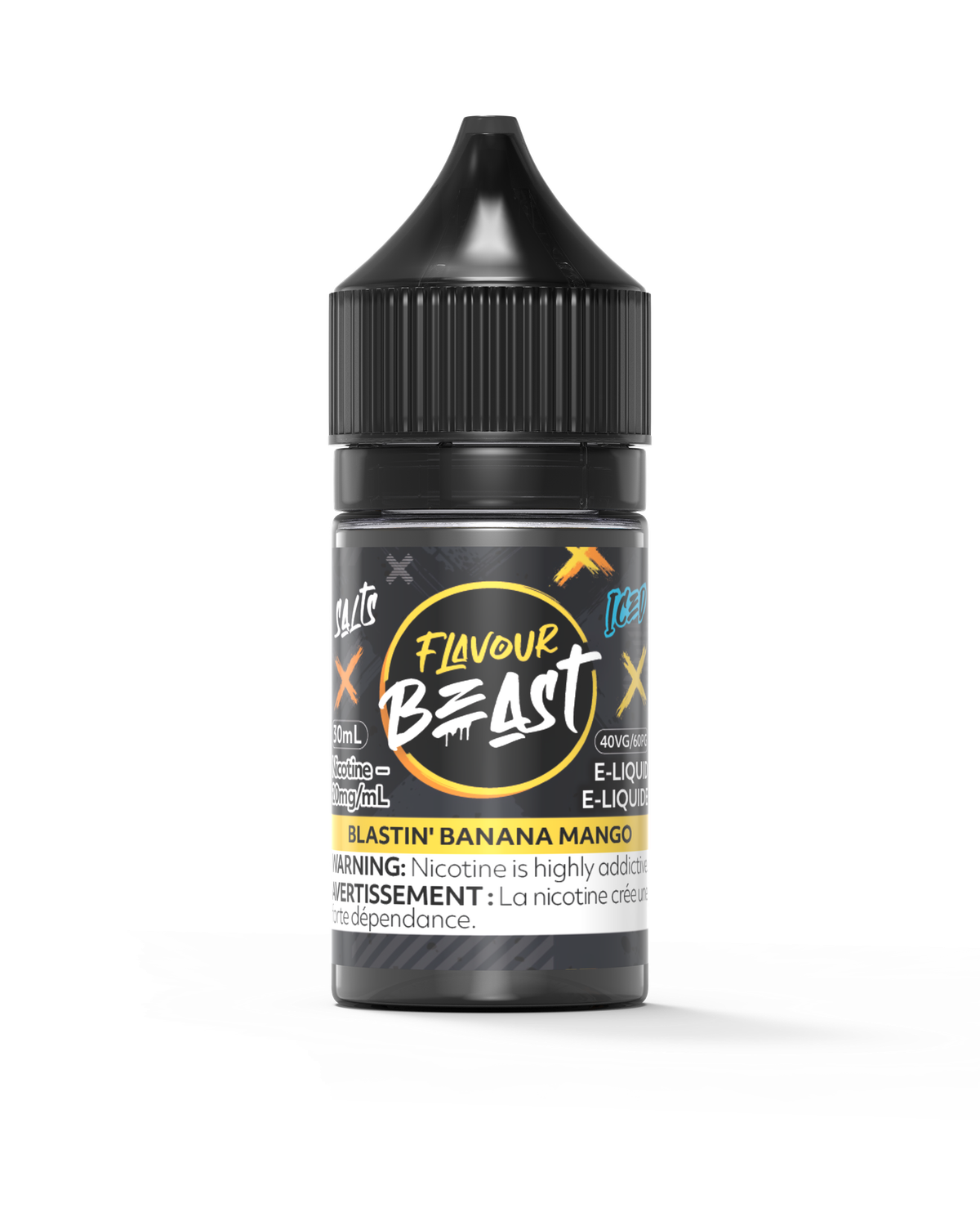 Blastin' Banana Mango Iced by Flavour Beast Salt, Nicotine: 20mg, Size: 30ml
