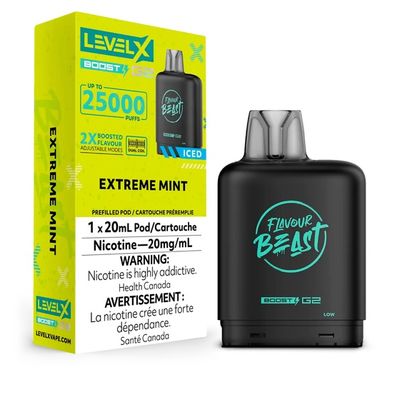 Extreme Mint Flavour Beast Level X Boost Pod
