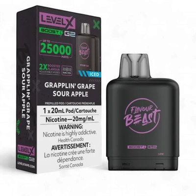 Groovy Grape Passionfruit Flavour Beast Level X Boost Pod