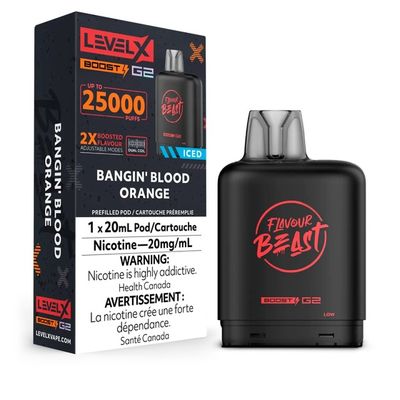 Bangin' Blood Orange Flavour Beast Level X Boost Pod