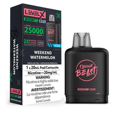 Weekend Watermelon Flavour Beast Level X Boost Pod