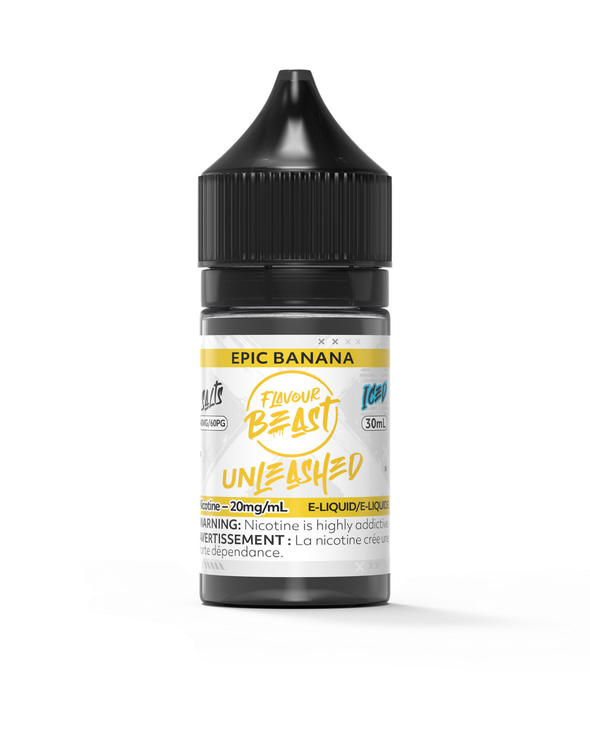 Epic Banana Iced by Flavour Beast Unleashed Salt, Nicotine: 20mg, Size: 30ml