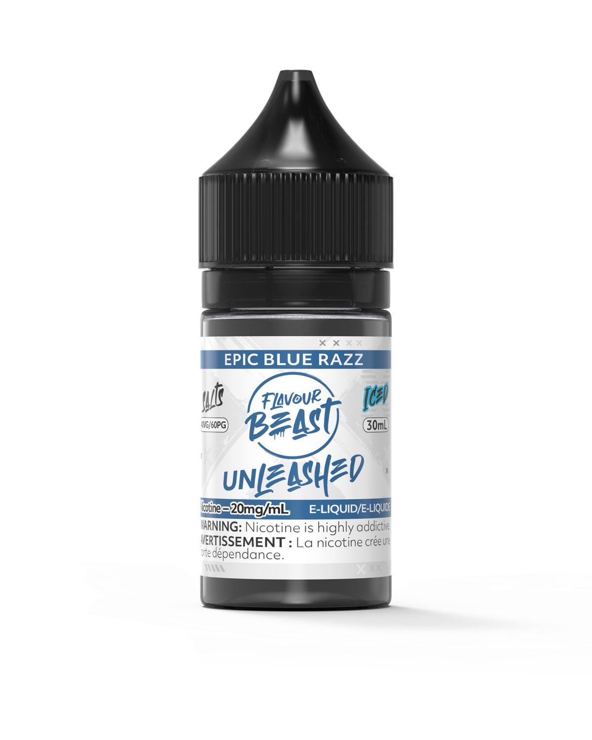 Epic Blue Razz Iced by Flavour Beast Unleashed Salt, Nicotine: 20mg, Size: 30ml