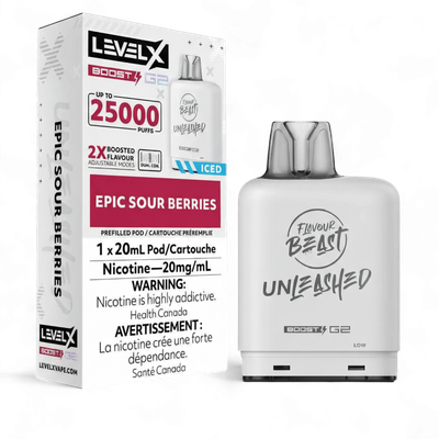 Epic Sour Berries Flavour Beast Unleashed Level X Boost Pod