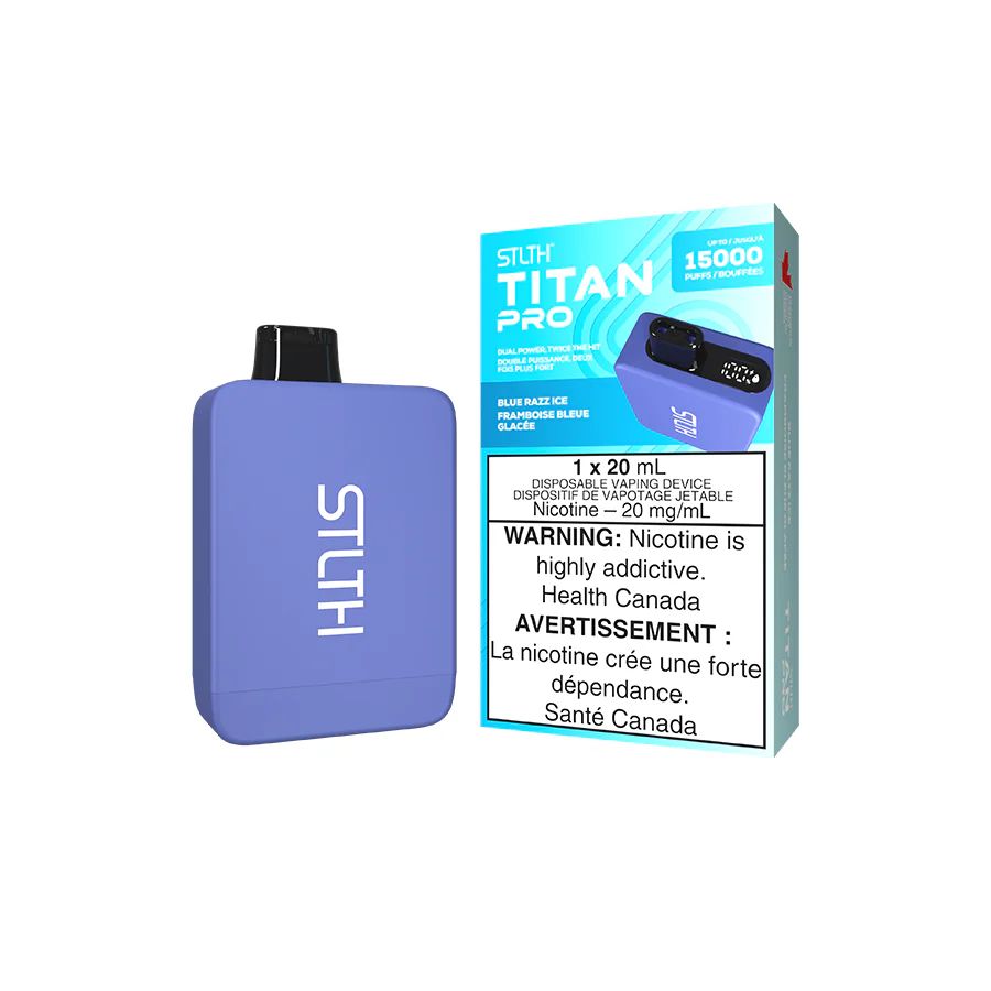 Blue Razz Ice - STLTH Titan Pro Disposable, Nicotine: 20mg