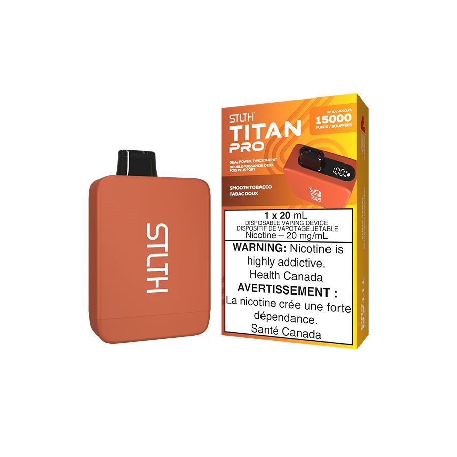 Smooth Tobacco - STLTH Titan Pro Disposable, Nicotine: 20mg