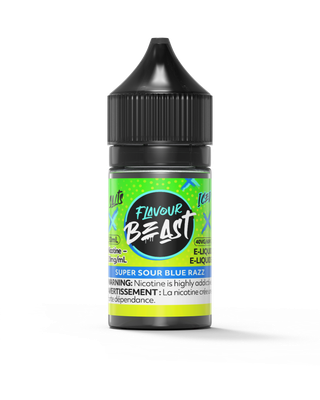Super Sour Blue Razz Iced by Flavour Beast Salt
