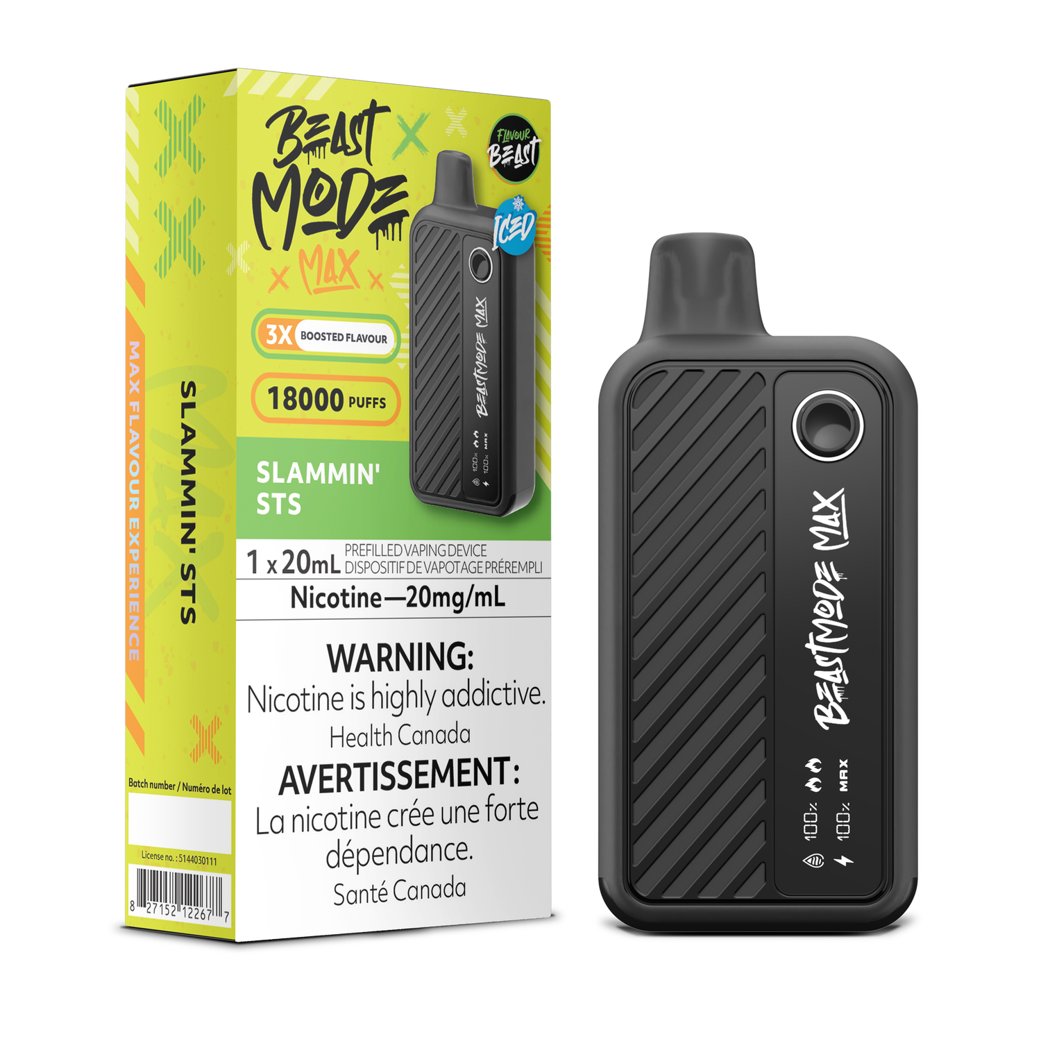 Slammin' STS - Flavour Beast Beast Mode Max, Nicotine: 20mg (Discontinued)