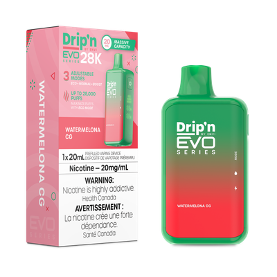Watermelona CG - Drip'n by Envi Evo Series 28K Disposable
