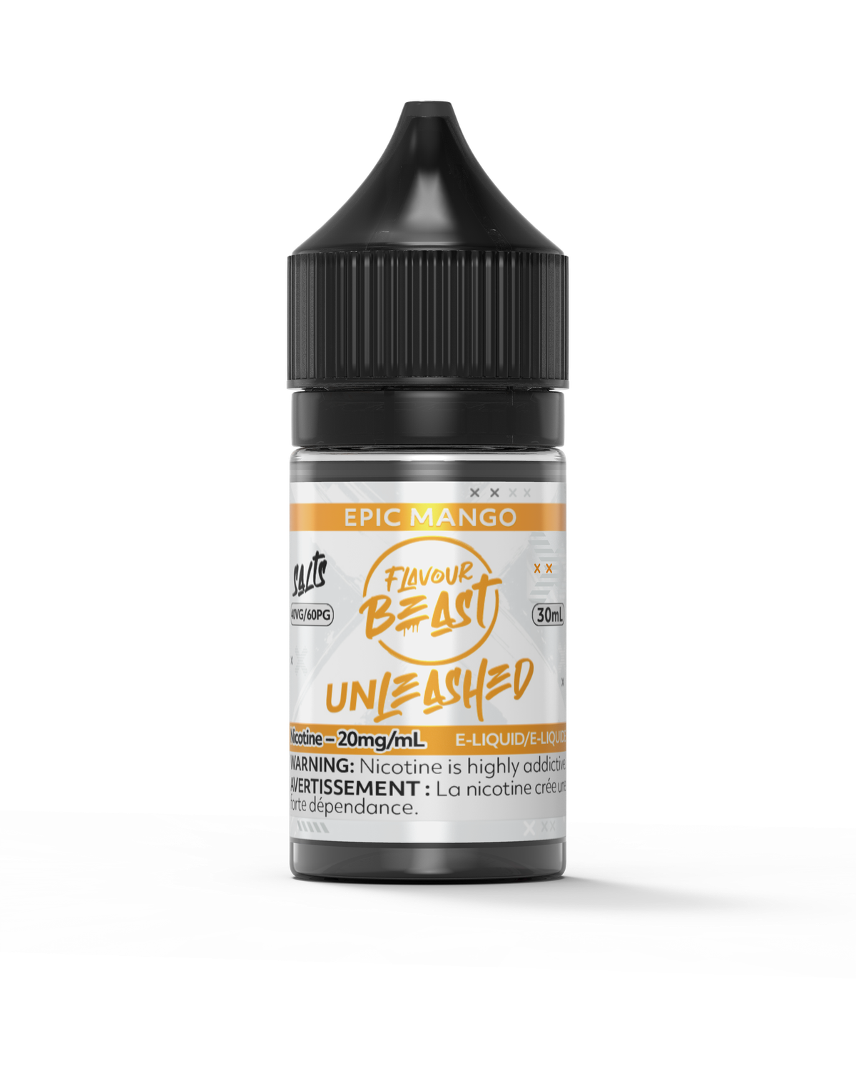 Epic Mango by Flavour Beast Unleashed Salt, Nicotine: 20mg, Size: 30ml