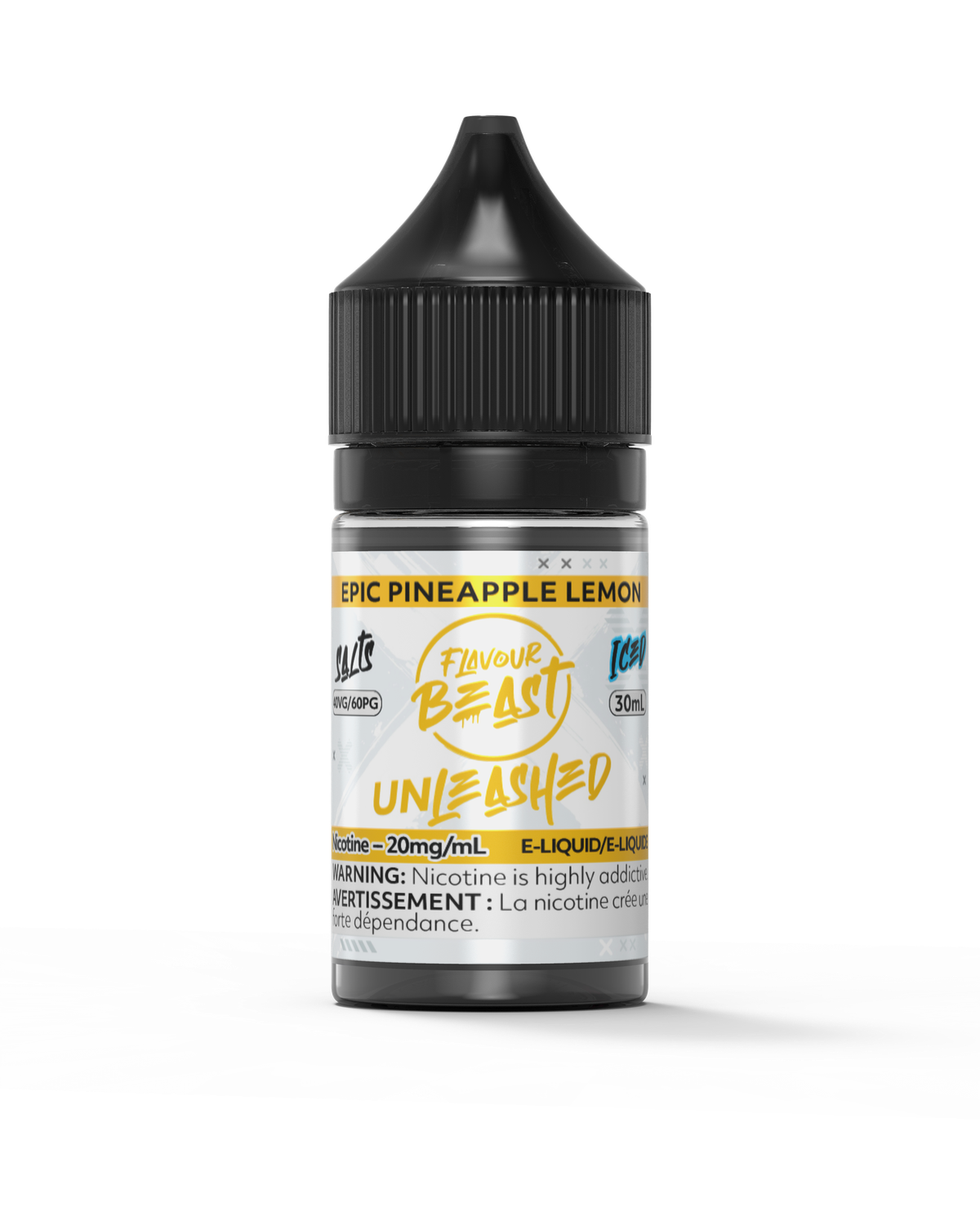 Epic Pineapple Lemon Iced by Flavour Beast Unleashed Salt, Nicotine: 20mg, Size: 30ml