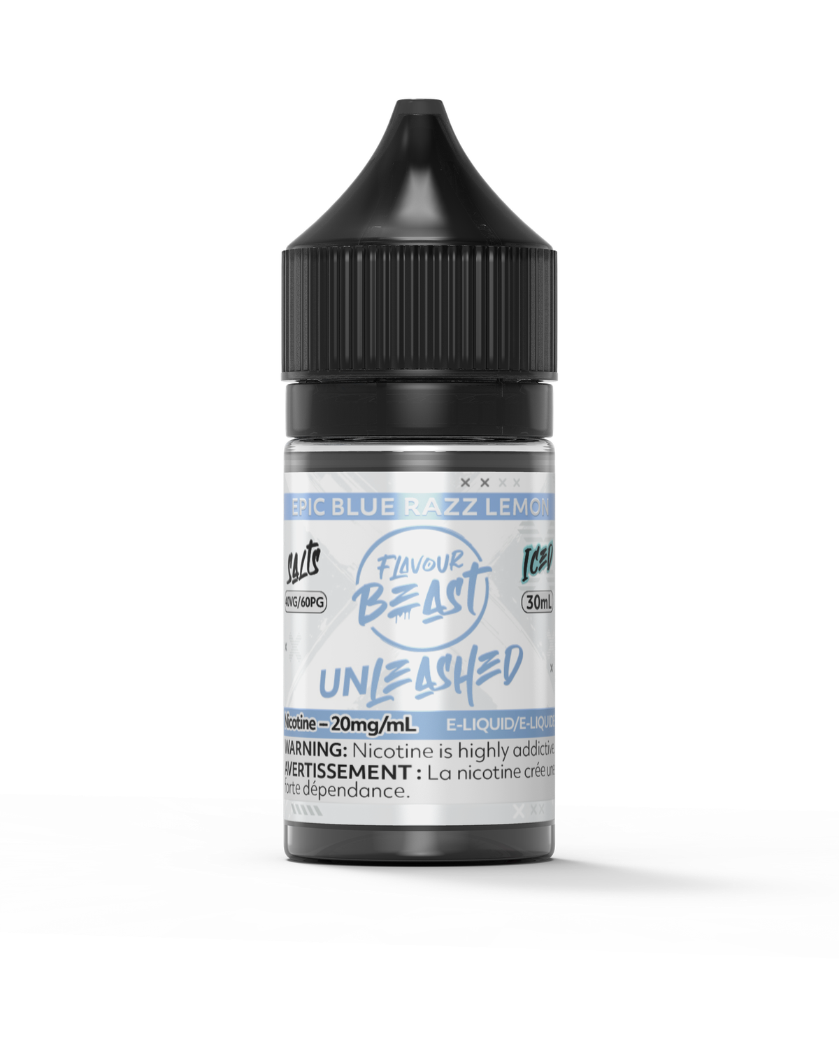 Epic Blue Razz Lemon Iced by Flavour Beast Unleashed Salt, Nicotine: 20mg, Size: 30ml