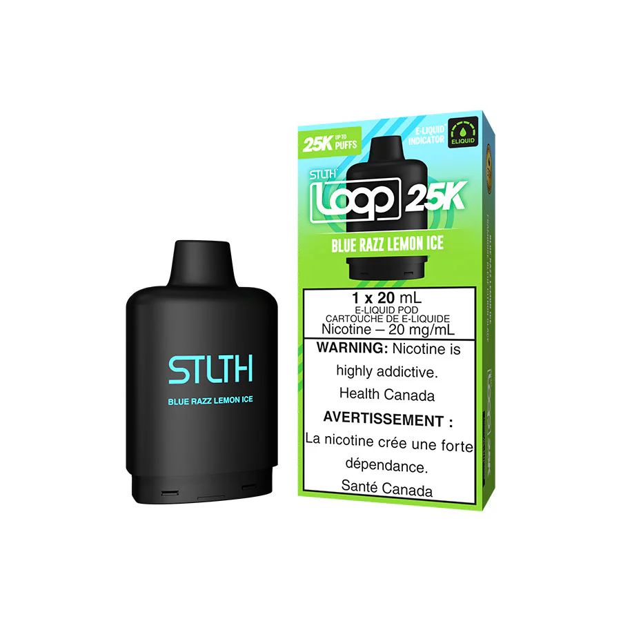 Blue Razz Lemon Ice STLTH LOOP 25K Pod, Nicotine: 20mg