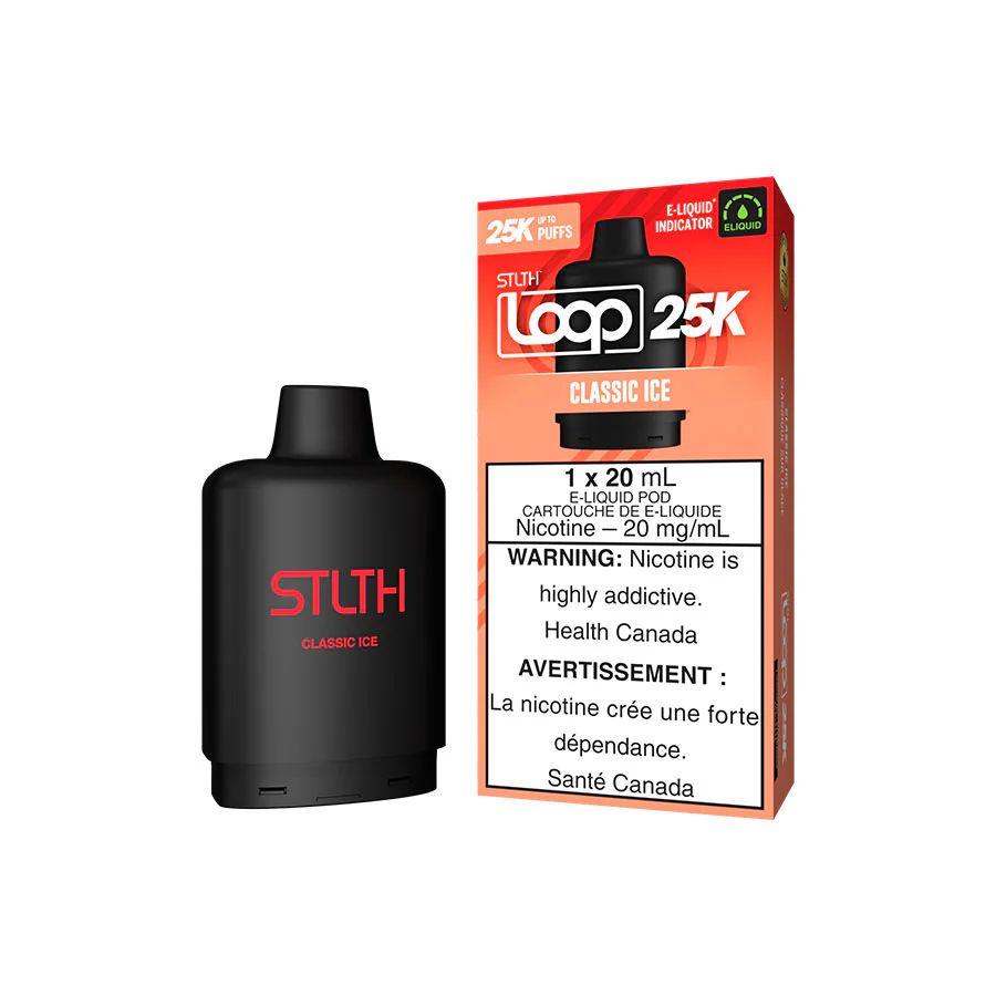 Classic Ice STLTH LOOP 25K Pod, Nicotine: 20mg (Discontinued)