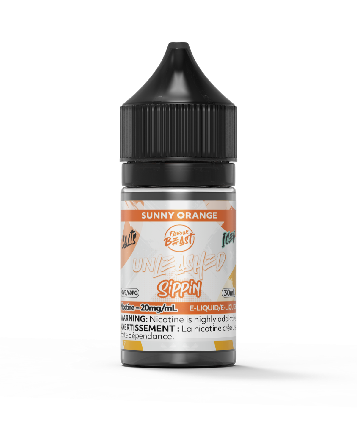 Sippin' Sunny Orange Iced by Flavour Beast Unleashed Salt, Nicotine: 20mg, Size: 30ml