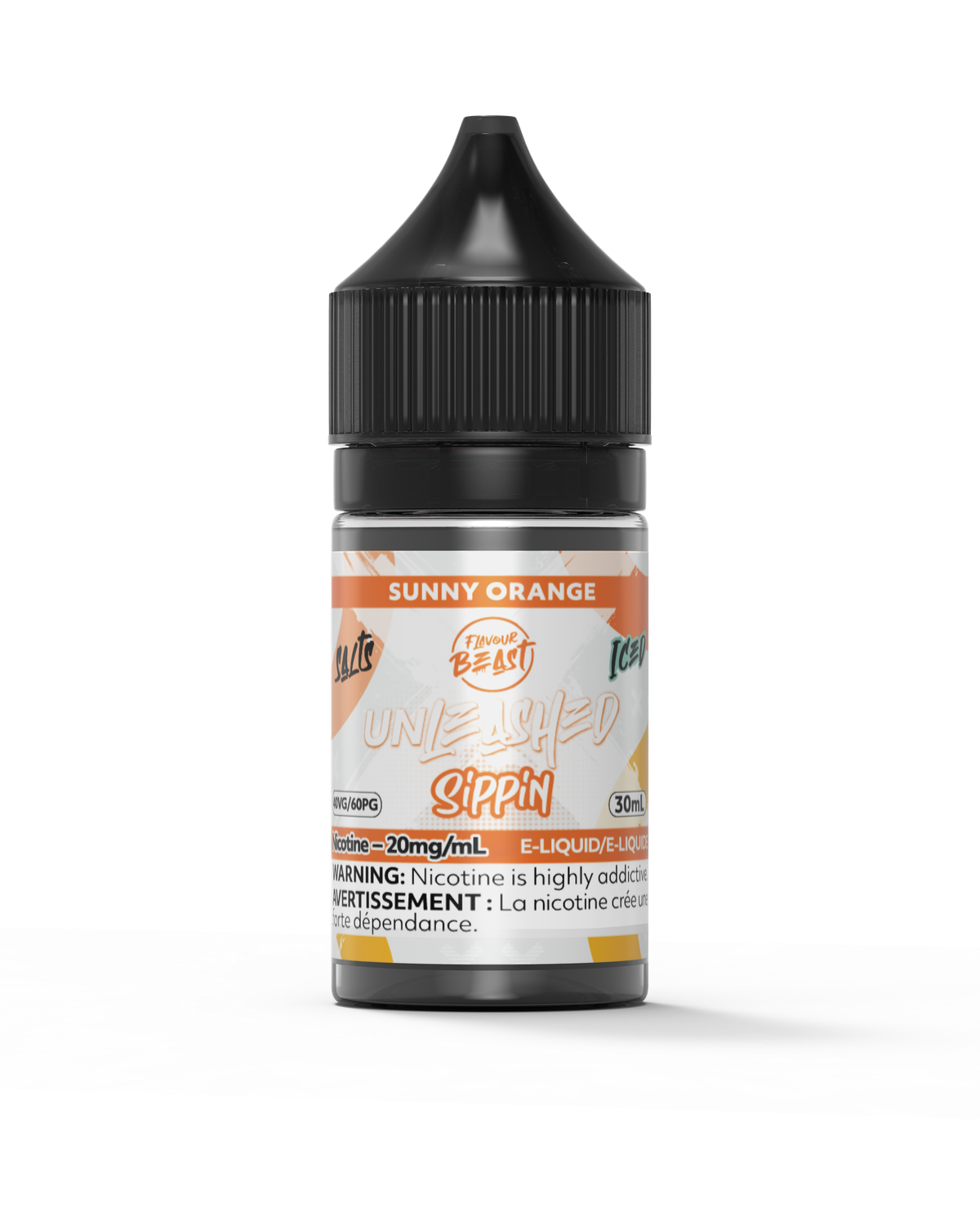 Sippin' Sunny Orange Iced by Flavour Beast Unleashed Salt, Nicotine: 20mg (Discontinued), Size: 30ml