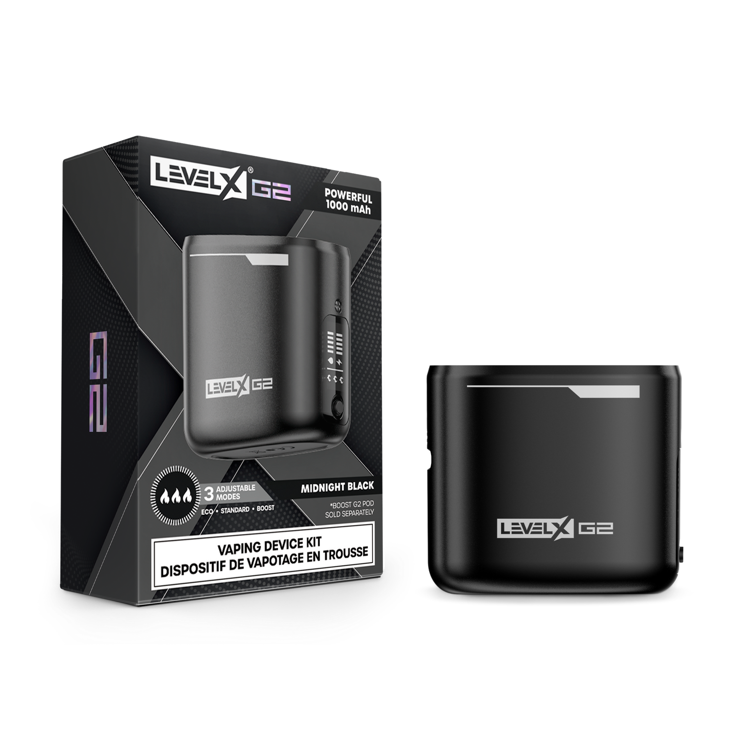 Level X Boost G2 Device Kit, Colour: Midnight Black