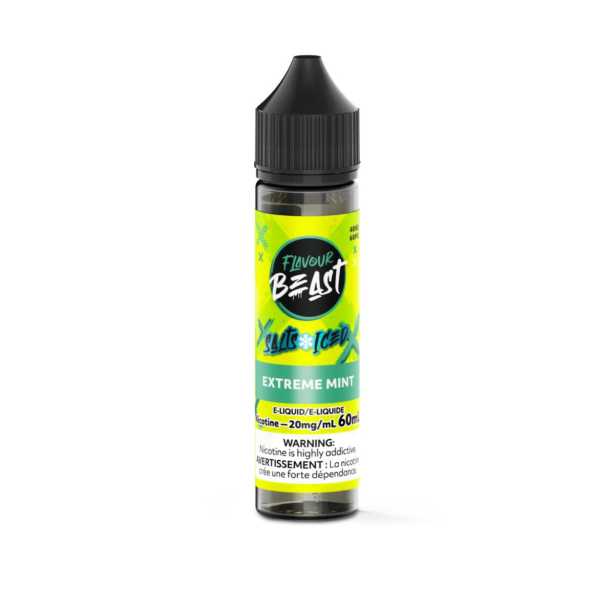 Extreme Mint Iced - Flavour Beast Salt, Nicotine: 20mg, Size: 60ml