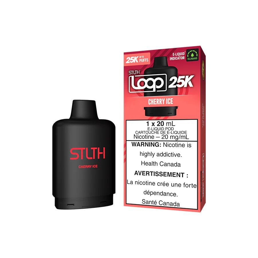 Cherry Ice STLTH LOOP 25K Pod, Nicotine: 20mg