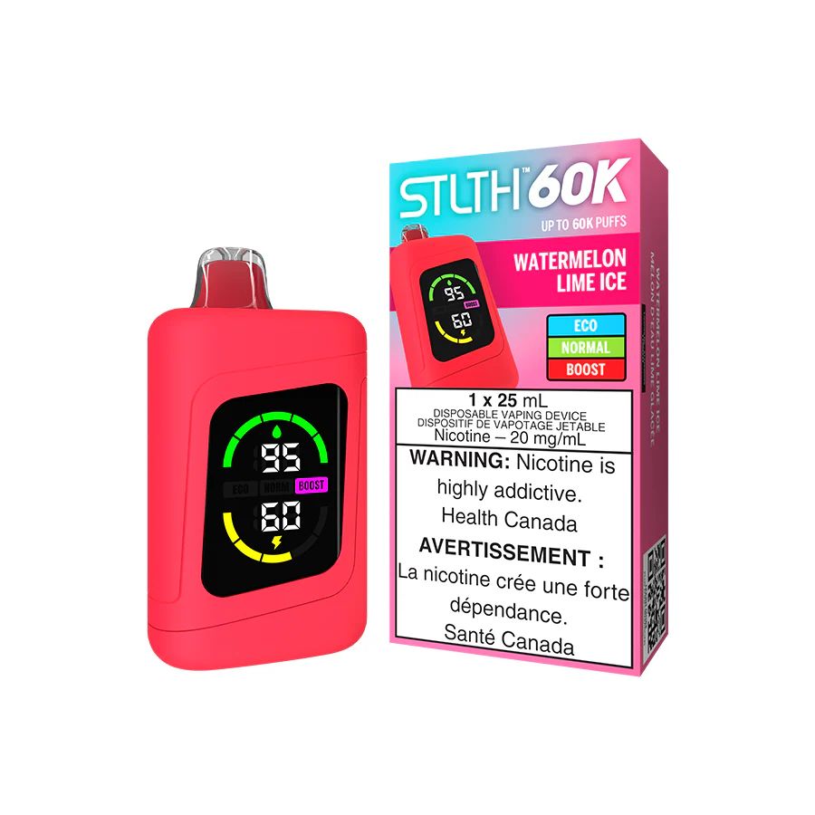 Watermelon Lime Ice - STLTH 60K Disposable, Nicotine: 20mg