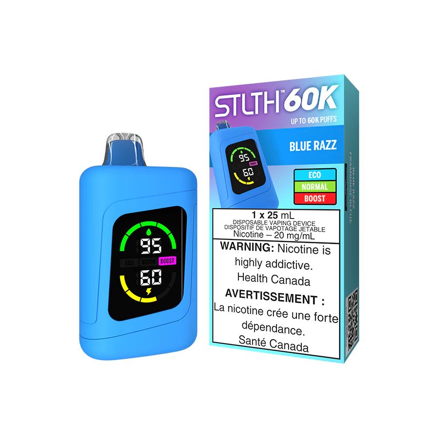 Blue Razz - STLTH 60K Disposable, Nicotine: 20mg