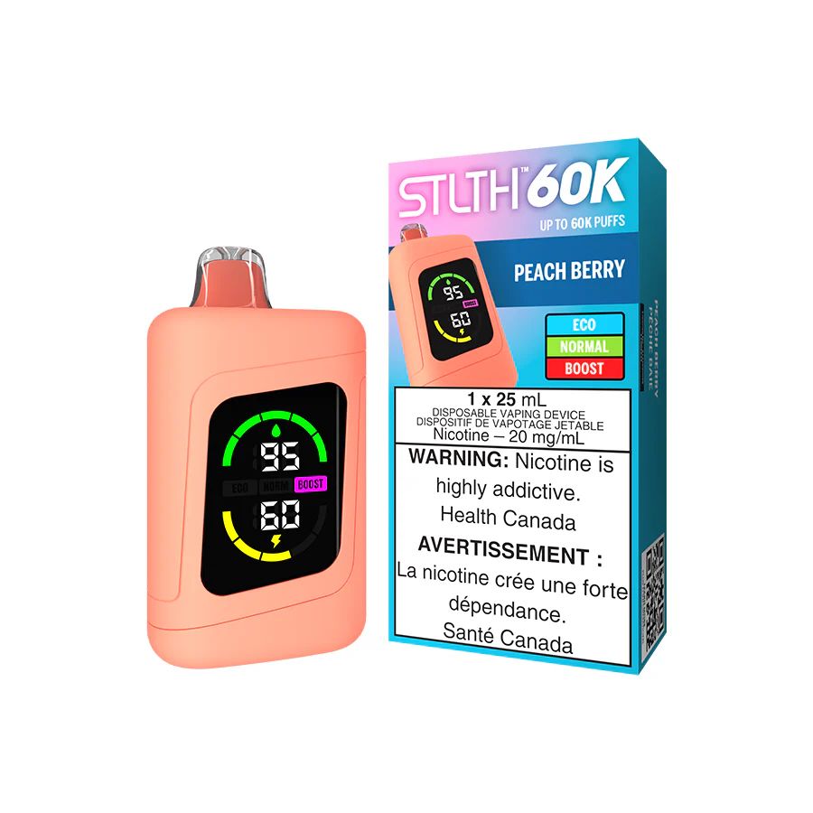 Peach Berry - STLTH 60K Disposable, Nicotine: 20mg